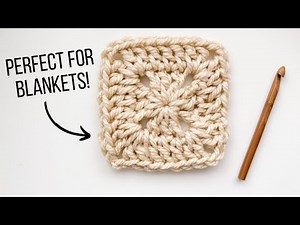 CROCHET SOLID GRANNY SQUARES 👵🏽 A Blanket Square Tutorial
