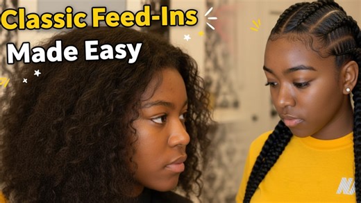 Stitch braids made easy | Classic feed-in tutorial