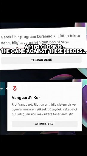 Valorant ve LoL Açılmıyor mu? Vanguard BAĞLANAMIYOR Hatası Çözüm! #lol #leagueoflegends #valorant