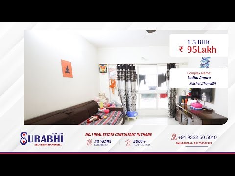 🏡✨ 1.5 BHK Flat in Lodha Amara , Kolshet | ₹95 Lakh | 565 Sq.ft | Ready To Move