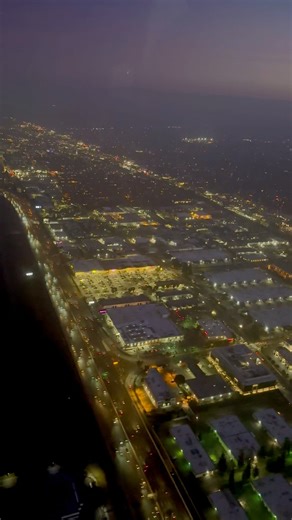 Night view Over San Carlos California