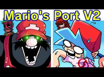 〖全流程〗Friday Night Funkin'：MARIO FNF PORT V2（取消制作）全流程 + 隐藏曲目