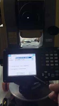 Importing a surface into a TOPCON OS-205 total station using MAGNET FIELD software #zhasgeo #topc...