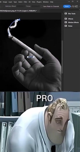 How to make cigarette smoke in photoshop 2026