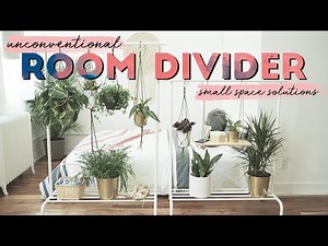 DIY Unconventional Room Divider | Small Space Solutions