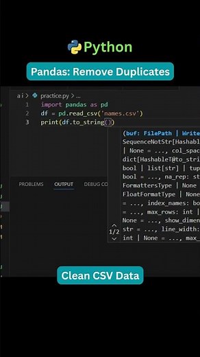Remove Duplicates from CSV in Pandas | Python AI Data Hack