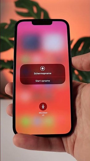 Gebruik je stem bij een schermopname 🗣️🎙️#shorts #iphone #tutorial