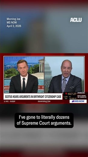 We're Confident in Our Defense of Birthright Citizenship | #aclu #shorts #scotus | ACLU