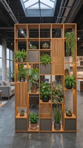 Modern Wooden Partition Design Ideas | Space Divider with Shelves | Interior Design Trends 2026