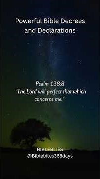 Powerful Bible Decrees and Declarations#BibleDeclarations #FaithDeclarations #Biblebites365days