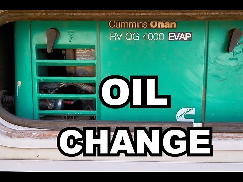 How to change the oil in RV Onan Generator. Complete Guide
