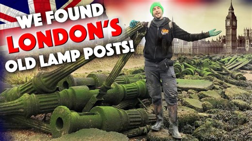 Crazy! 1,000s of London's old lamp posts found dumped! Plus old bottles found mudlarking!