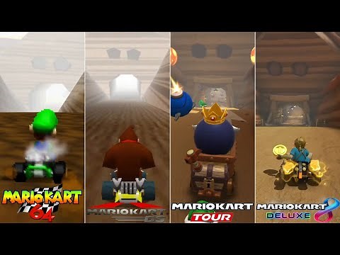Evolution Of N64 Choco Mountain Course In Mario Kart Games [1996-2022]
