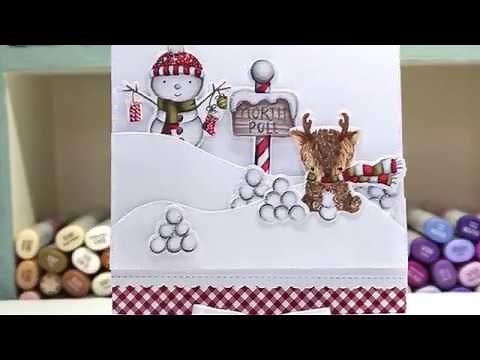 How to Color a Snowman using Copic Markers and Neat and Tangled Stamps Video Tutorial