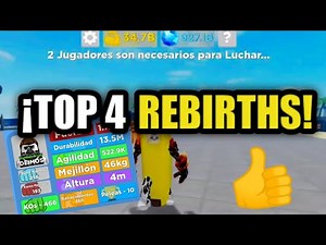 TOP 4 MEJORES REBIRTHS PARA LAS PETS ÉPICAS...💪 MUSCLE LEGENDS 💪 | ROBLOX