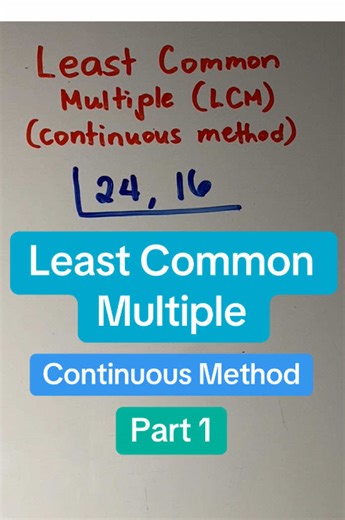 Least Common Multiple (Continuous Method) Part 1 #takotkabasamath #lcm #leastcommonmultiple #least #common #multiple #continuous #method #continuousmethod #mathtutor