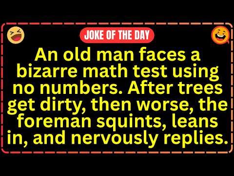 “Old Man Takes a Math Test With NO Numbers… The Ending Is Wild 😂 | Joke Video”