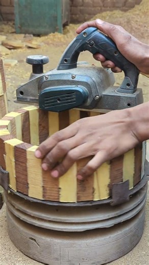 Machine Planing Process For Wooden Hot Pots So Amazing #shorts