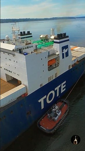 Tugboat & Container Vessel in Action | Precision Docking Tacoma