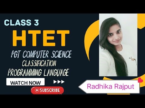 3. HTET PGT Computer science classes || Classification of programming language in detail Htet exam
