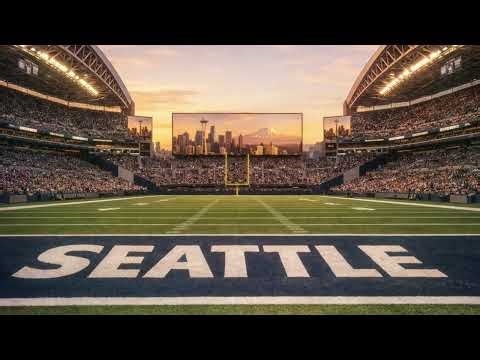 Seattle Seahawks Inspired Football Ambience | Golden Hour Crowd Noise (10 Hours, No Commentary)
