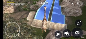 Giraffe Obstacle Course: Virtual Simulation Fun