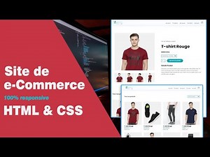 Comment créer un Site Web de e-commerce en utilisant du HTML et CSS | étape par étape