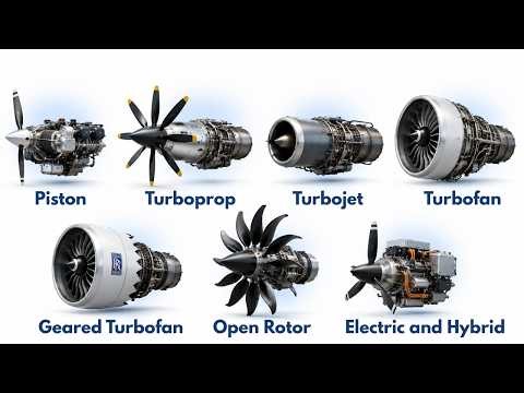 Every POWERFUL Aircraft Engine Type Explained In 12 Minutes