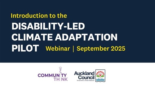 Introduction to the Disability Led Climate Adaptation Pilot Webinar Sep 2025 | Foundation North