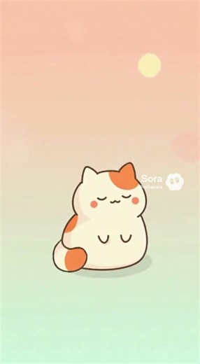 Loop test# 1-tail only, cat anime-猫の尻尾が動く、何故かアニメになる。