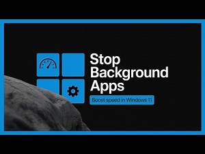 How to STOP Background Apps in Windows 11 | BOOST Speed & Performance (2025 Guide)