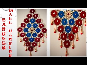How to make Wall Hanging from Old Bangles and Cloth || Best Out of Waste