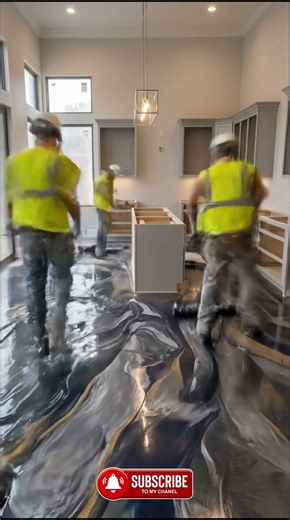 Modern Kitchen Renovation: From Empty Room to Luxury Epoxy Masterpiece! #beforeafter