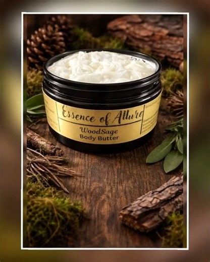 WoodSage, a deep, hydrating, earthy body butter for men
