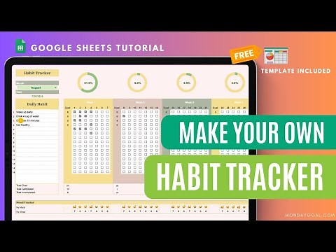 Simple Steps to a Better You: DIY Habit Tracker with Google Sheets [ Part 1] FREE Template available
