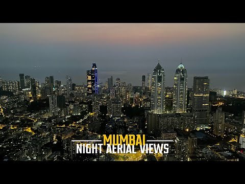 Mumbai Skyline Night Views | India 🇮🇳 - 4K