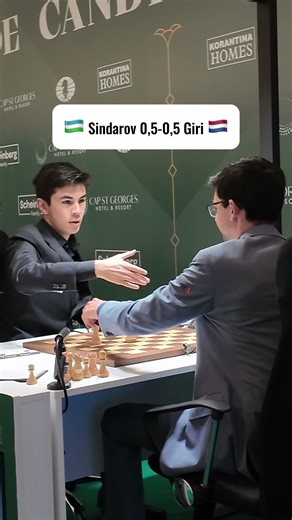 🇳🇱 Anish Giri holds tournament leader 🇺🇿 Javokhir Sindarov to a draw | Round 7, FIDE Candidates 2026