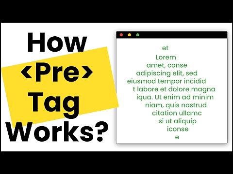 Pre Tag in HTML With Example for Beginner | Plus the Real-World Example