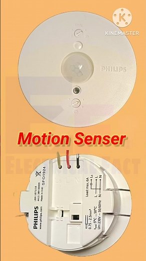 Philips Motion Sensor connection || Motion Sensor diagram #electrican