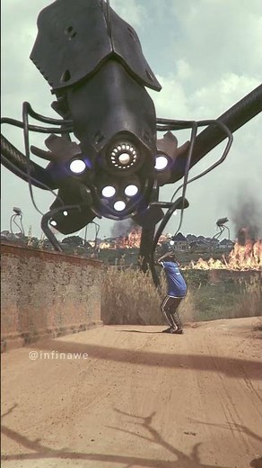 War of the Worlds Alien Tripod Encounter #vfx #waroftheworlds #shorts