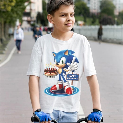 Sonic the Hedgehog PNG Bundle – Sonic Birthday Clipart – Printable Sonic for Cricut & Sublimation – Transparent and White Background Files - Etsy