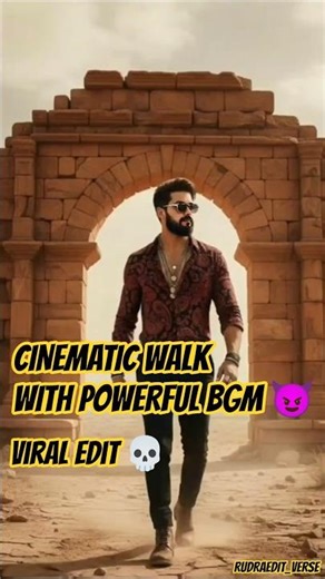 Epic Slow-Mo Walking Shot | Cinematic Vibes | BGM 💀 | #shorts