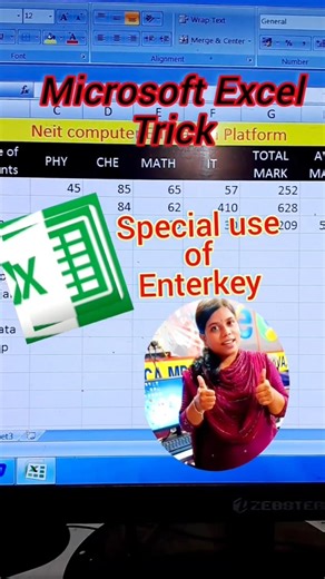 Microsoft Excel #Enterkey Tricks #Msoffice#Neit Computer #shortcut #function .