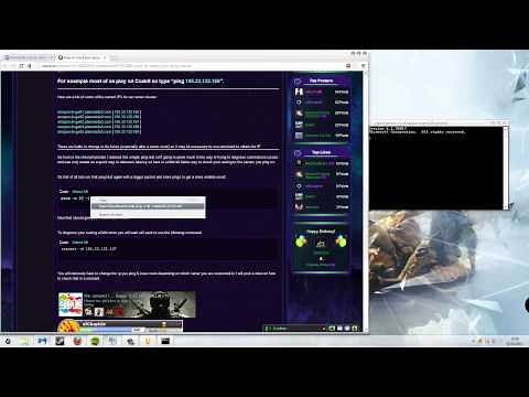 How to ping & traceroute the server you are playing on.