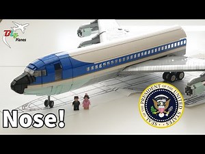 LEGO Air Force One 707 MOC! The Nose is Done!