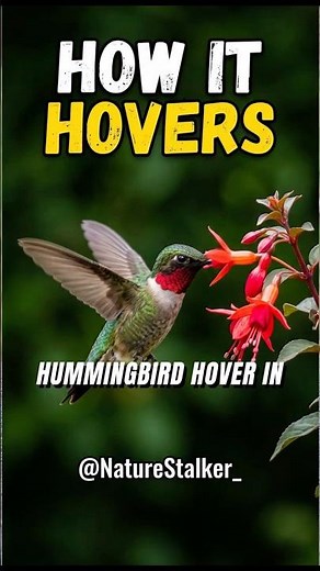 Secrets of Hummingbird Flight: How They Hover Effortlessly #BirdWatching #NatureMysteries