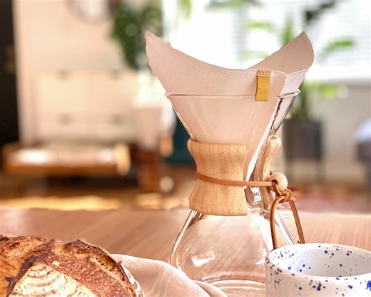 Organic Cotton Reusable Coffee Filter #3: Chemex Pour Over, Eco-friendly - Etsy