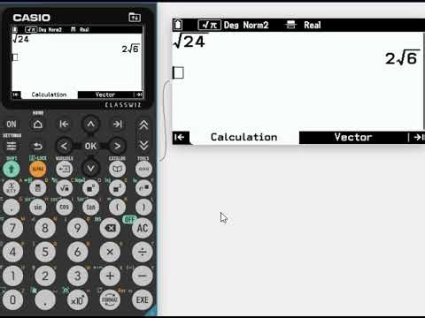 Setting up the CG100 for calculations