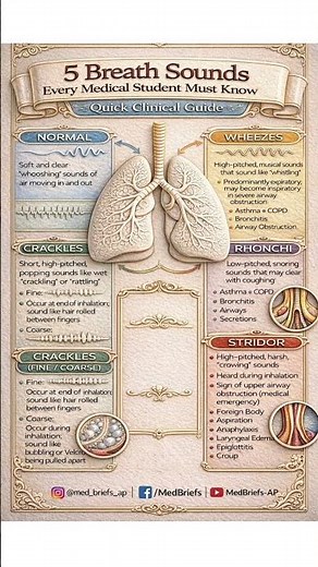 5 Lung Sounds Every Medical Student Must Memorize 🫁 | Quick Clinical Guide