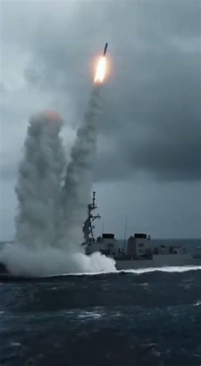 Nuclear Launch Detected? ☢️🚀 Scary Naval Missile Fire! #shorts #military #navy #missilelaunch